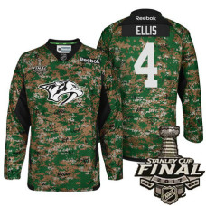 Nashville Predators #4 Ryan Ellis Camo 2017 Stanley Cup Final Military Appreciation Premier Jersey