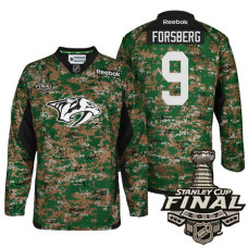 Nashville Predators #9 Filip Forsberg Camo 2017 Stanley Cup Final Military Appreciation Premier Jersey