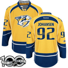 Nashville Predators #92 Ryan Johansen Gold 2017 Anniversary Patch Player Jersey