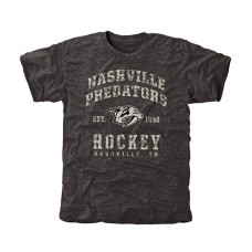 Nashville Predators Black Camo Stack Tri-Blend T-Shirt