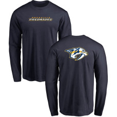 Nashville Predators Black Team Mark Long Sleeve T-shirt