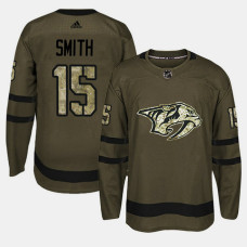 Nashville Predators #15 Camo Salute To Service Craig Smith Jersey