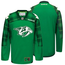 Nashville Predators Green St. Patrick Day Blank Jersey