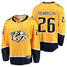 Nashville Predators #26 Breakaway Player Harry Zolnierczyk Jersey Gold