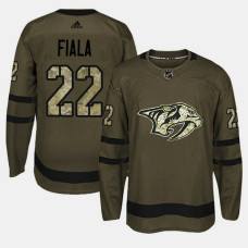 Nashville Predators #22 Camo Salute To Service Kevin Fiala Jersey