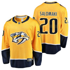 Nashville Predators #20 Breakaway Player Miikka Salomaki Jersey Gold