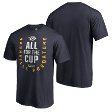 Nashville Predators Navy 2018 Stanley Cup Playoffs Bound Behind The Net T-shirt