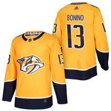 Nashville Predators #13 Nick Bonino Gold 2018 New Season Player Home Jersey