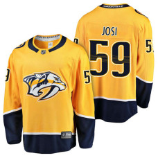 Nashville Predators #59 Breakaway Player Roman Josi Jersey Gold