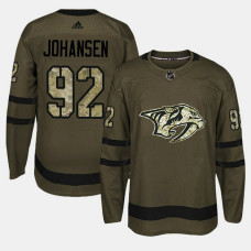 Nashville Predators #92 Camo Salute To Service Ryan Johansen Jersey