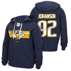 Nashville Predators #92 Ryan Johansen Navy Primary Logo Player Pullover Hoodie