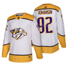 Nashville Predators #92 Ryan Johansen White 2018 New Season Authentic Team Away Jersey