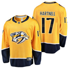 Nashville Predators #17 Breakaway Player Scott Hartnell Jersey Gold