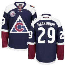 Colorado Avalanche Nathan MacKinnon #29 Navy Blue 20th Anniversary With Jersey 2022 Stanley Cup Champions Patch