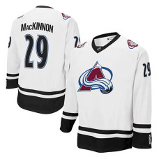 Colorado Avalanche Nathan MacKinnon #29 White With Jersey 2022 Stanley Cup Champions Patch