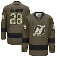 New Jersey Devils Damon Severson #28 Green Camo Player Jersey