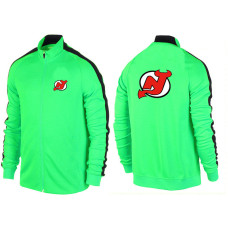 New Jersey Devils Apple Green Full-Zip One Color Team Hoodie