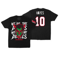 New Jersey Devils #10 Jimmy Hayes Black David Puddy T-shirt