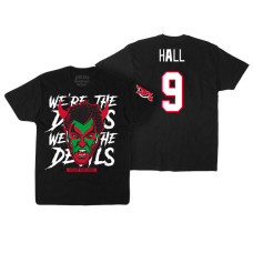 New Jersey Devils #9 Taylor Hall Black David Puddy T-shirt