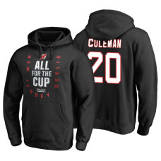 New Jersey Devils #20 Blake Coleman Black 2018 Stanley Cup Playoffs Hoodie