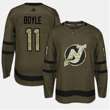 New Jersey Devils #11 Camo Salute To Service Brian Boyle Jersey