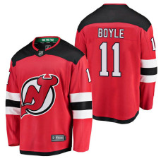 New Jersey Devils #11 Breakaway Player Brian Boyle Jersey Red