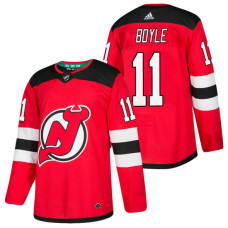 New Jersey Devils #11 Brian Boyle Red 2018 New Season Player Home Jersey