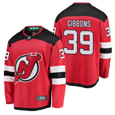 New Jersey Devils #39 Breakaway Player Brian Gibbons Jersey Red