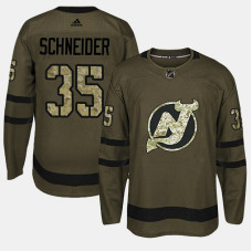 New Jersey Devils #35 Camo Salute To Service Cory Schneider Jersey