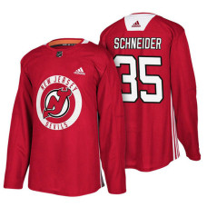 New Jersey Devils #35 Red New Season Practice Cory Schneider Jersey