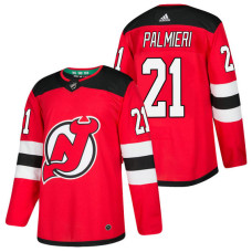 New Jersey Devils #21 Kyle Palmieri Red 2018 New Season Home Authentic Jersey