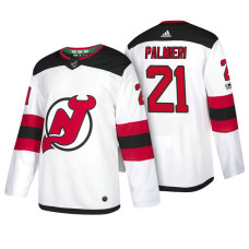 New Jersey Devils #21 Kyle Palmieri White 2018 New Season Team Road Jersey