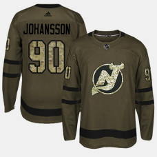 New Jersey Devils #90 Camo Salute To Service Marcus Johansson Jersey