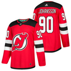 New Jersey Devils #90 Marcus Johansson Red 2018 New Season Home Authentic Jersey