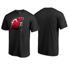 New Jersey Devils Black Crew Neck Midnight Mascot Team T-shirt