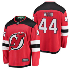 New Jersey Devils #44 Breakaway Player Miles Wood Jersey Red