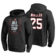 New Jersey Devils #25 Mirco Mueller Black 2018 Stanley Cup Playoffs Hoodie