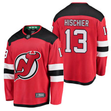 New Jersey Devils #13 Breakaway Player Nico Hischier Jersey Red