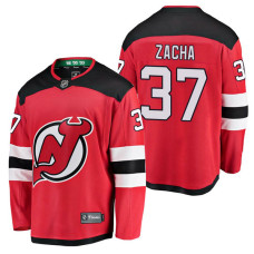 New Jersey Devils #37 Breakaway Player Pavel Zacha Jersey Red