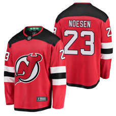 New Jersey Devils #23 Breakaway Player Stefan Noesen Jersey Red