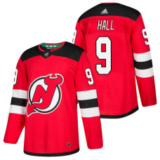 New Jersey Devils #9 Taylor Hall Red 2018 New Season Home Authentic Jersey