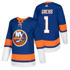 New York Islanders #1 Thomas Greiss Royal 2018 New Season Authentic Team Home Jersey