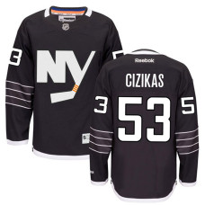 New York Islanders Casey Cizikas #53 Black Alternate Premier Jersey