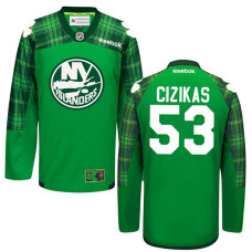 New York Islanders Casey Cizikas #53 Green St. Patrick's Day Jersey