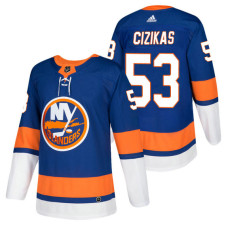 New York Islanders #53 Casey Cizikas Royal 2018 New Season Authentic Team Home Jersey