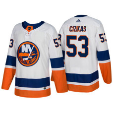 New York Islanders #53 Casey Cizikas White Adidas 2018 Season New Outfitted Jersey