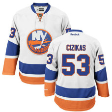 New York Islanders Casey Cizikas #53 White Away Premier Jersey