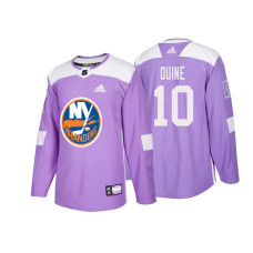 New York Islanders #10 Alan Quine Purple 2018 Adidas Authentic Hockey Fights Cancer Jersey