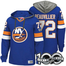 New York Islanders #72 Anthony Beauvillier Royal 2017 Anniversary Patch Hoodie