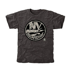 New York Islanders Black Rink Warrior Tri-Blend T-Shirt